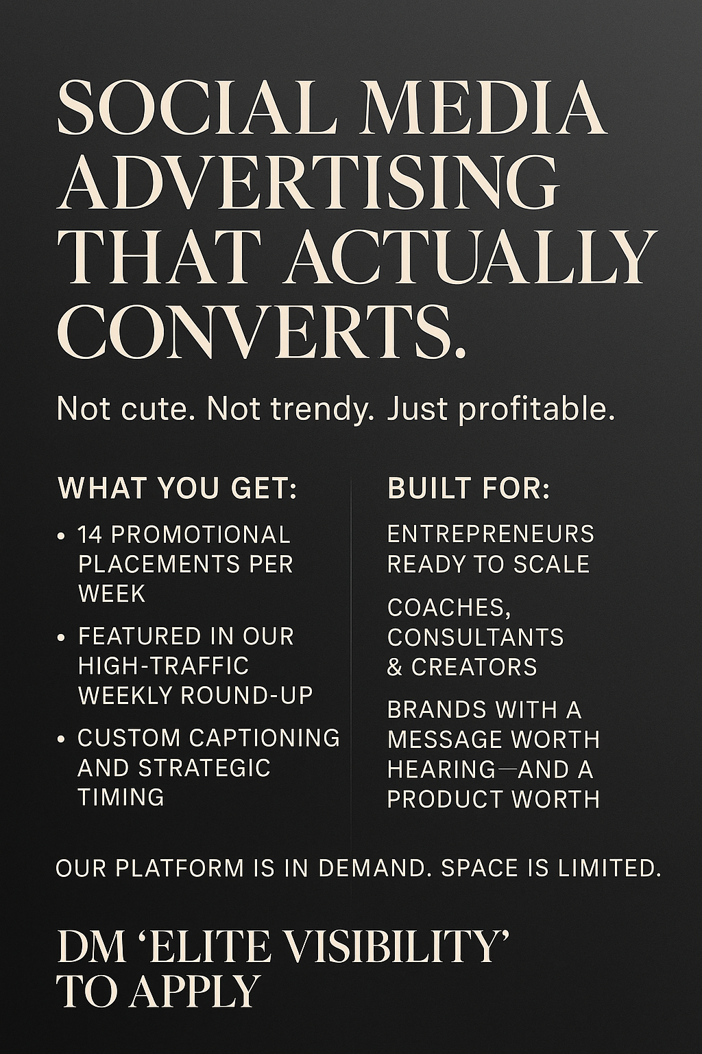 Advertising and Marketing